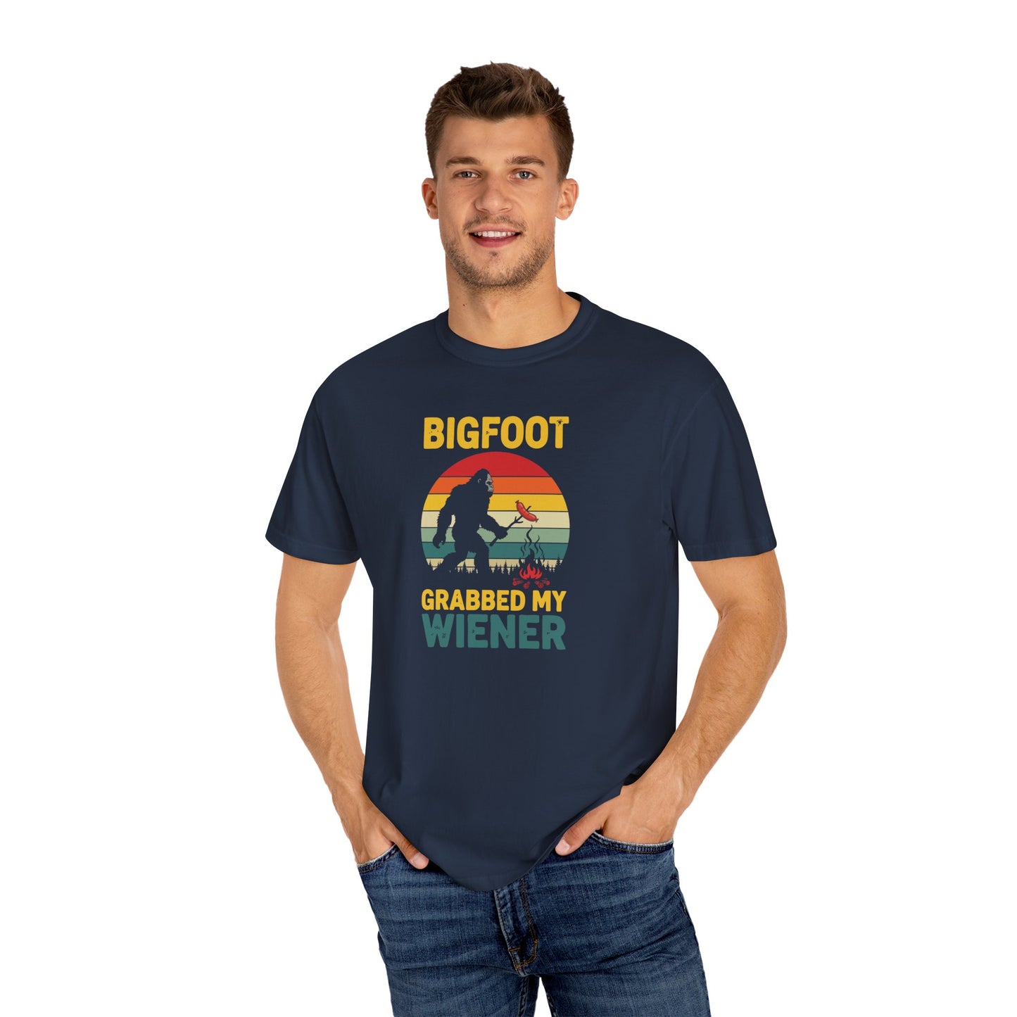 Bigfoot Grabbed My Weiner Unisex T shirt