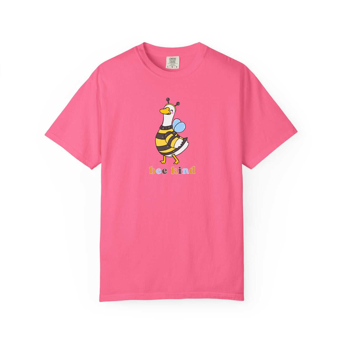 Bee Kind Silly Goose T-Shirt in Crunchberry — funny bee costume graphic tee