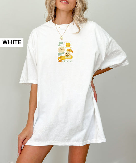 cute summerween Ghosts beach Shirt