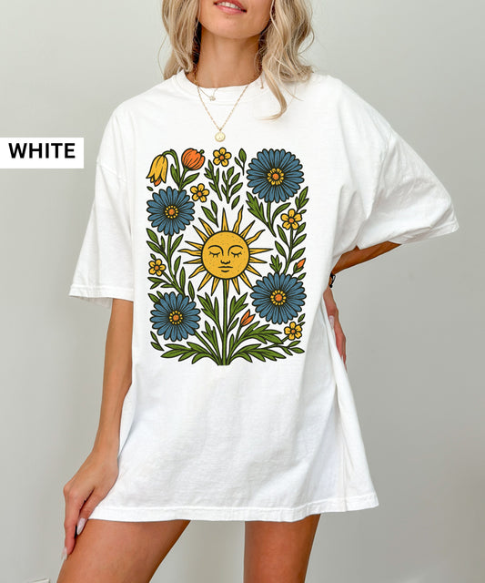 Poppy linocut Comfort Colorsยฎ Shirt