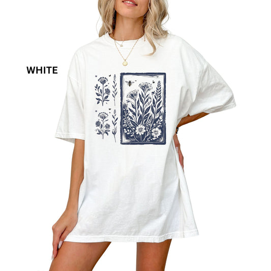 Vintage Wildflowers Comfort Colors T-Shirt