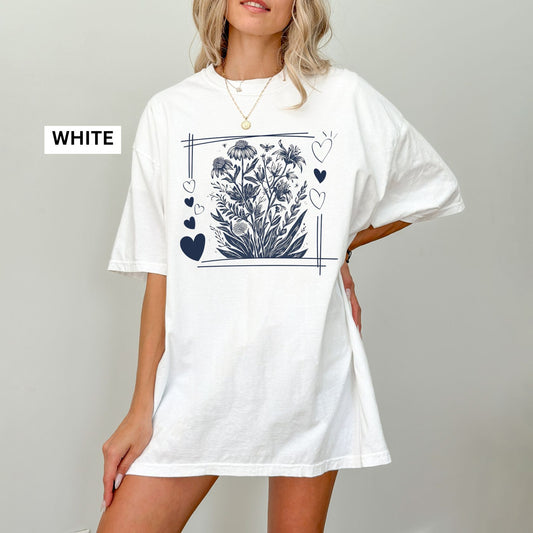 Vintage Wildflowers Comfort Colors T-Shirt