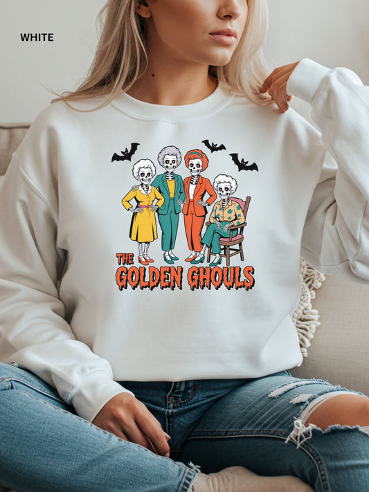 Golden Ghouls Halloween Sweatshirt