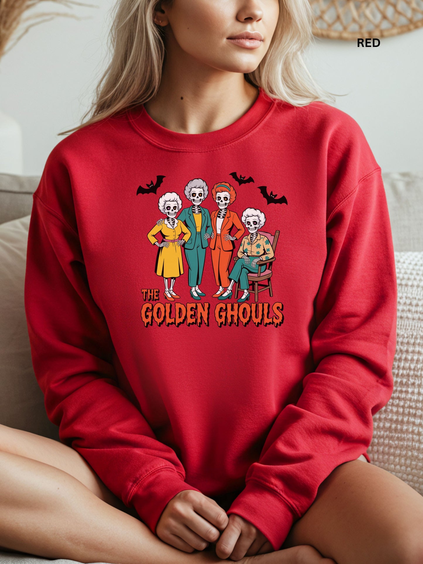 Golden Ghouls Halloween Sweatshirt
