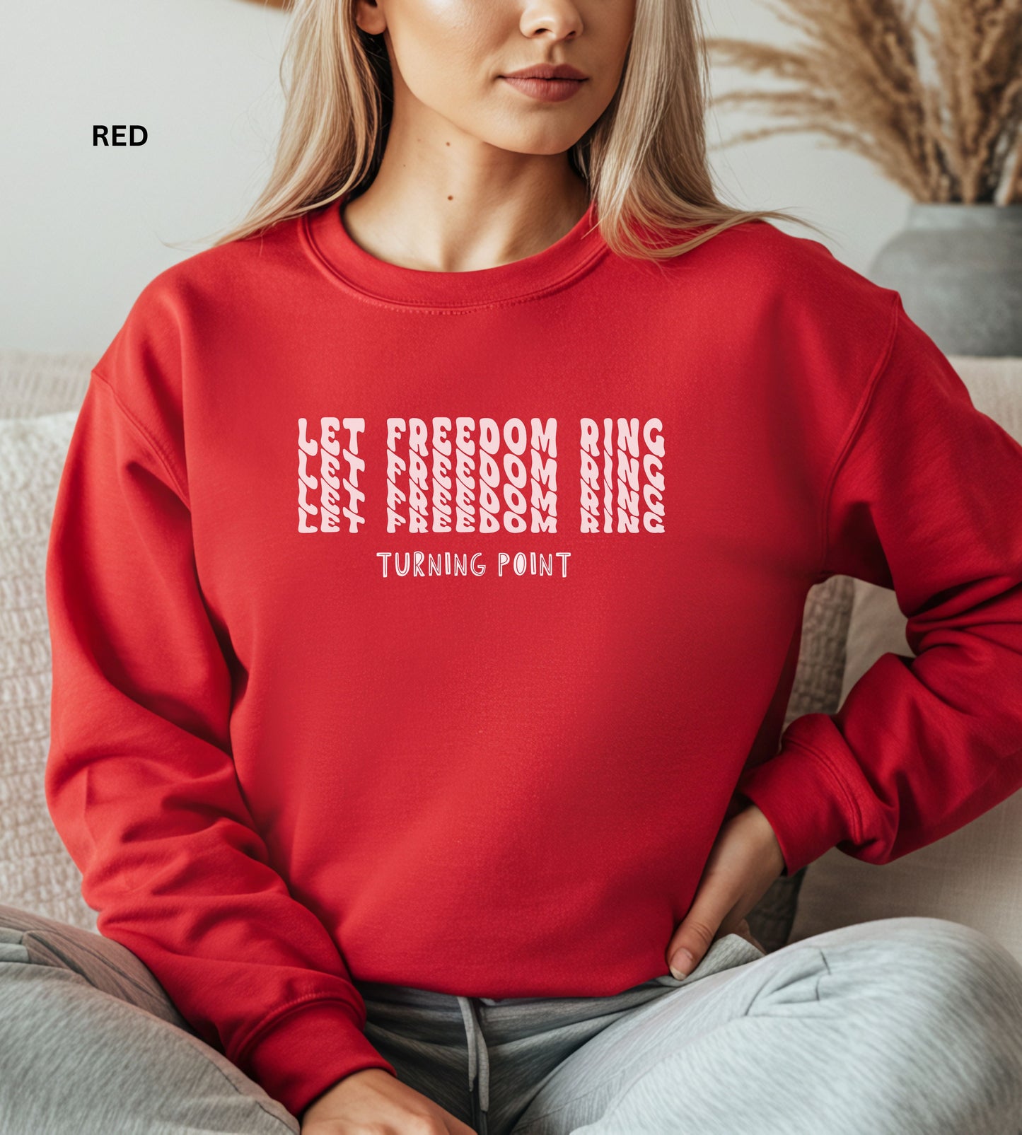 Let Freedom Ring Sweatshirt – Patriotic USA Crewneck