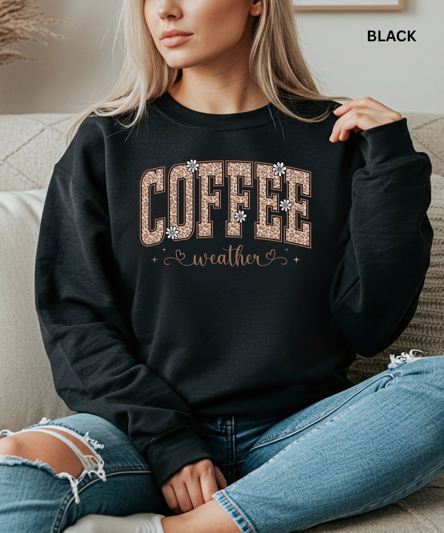 Leopard Print Coffee Lover sweatshirt