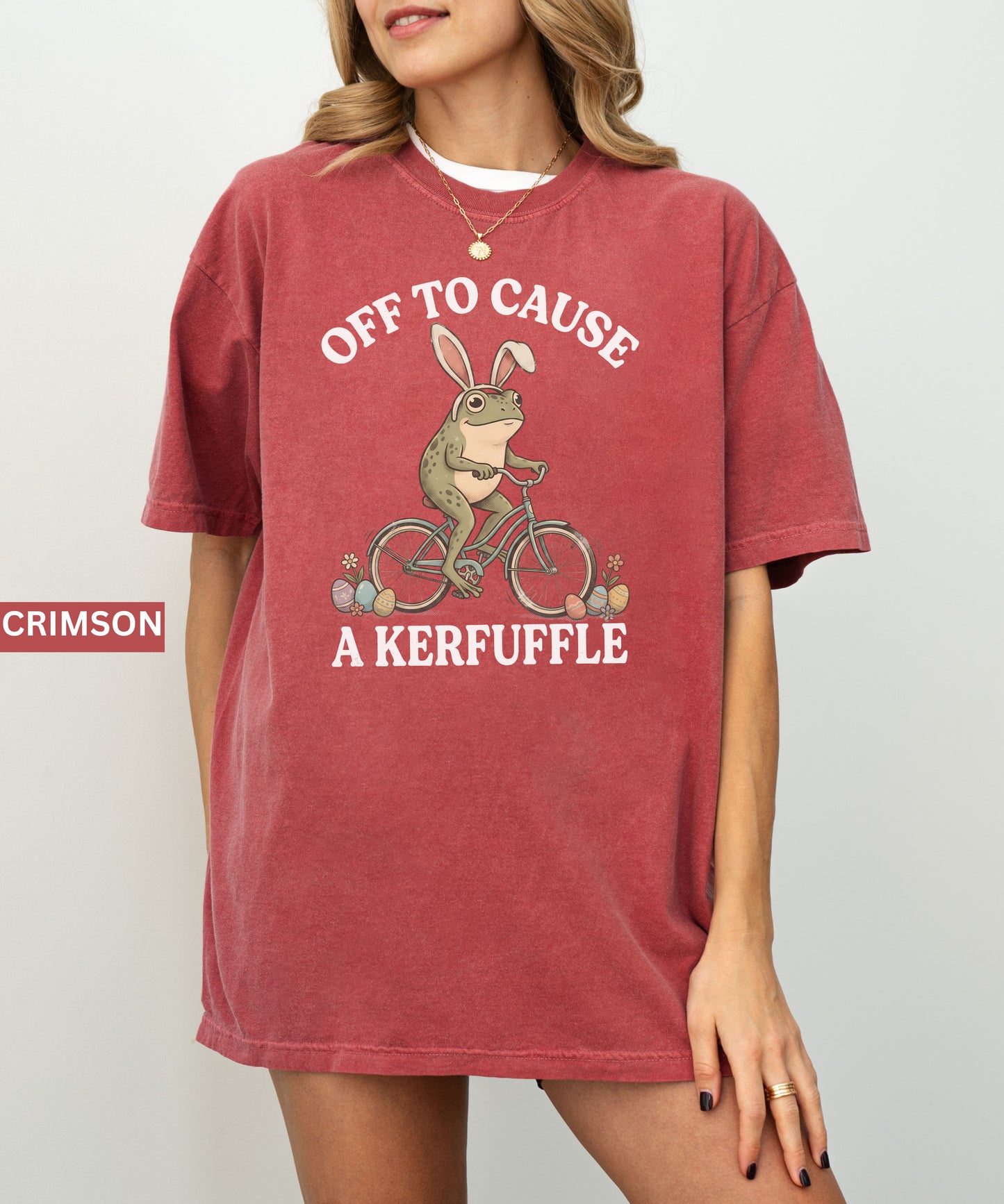 Off to Cause a Kerfuffle Frog T-Shirt