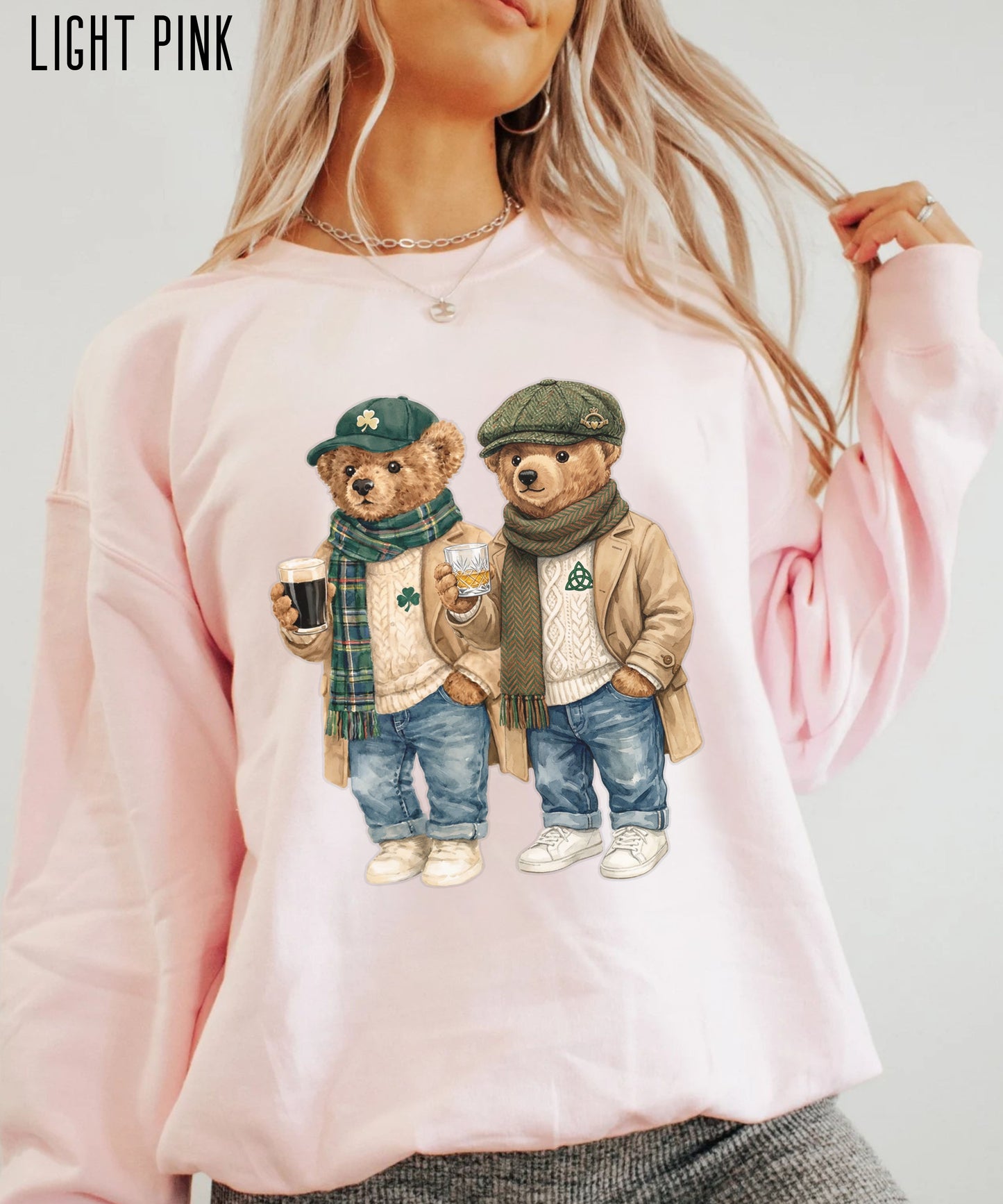 Preppy Lucky Teddy Bear Sweatshirt