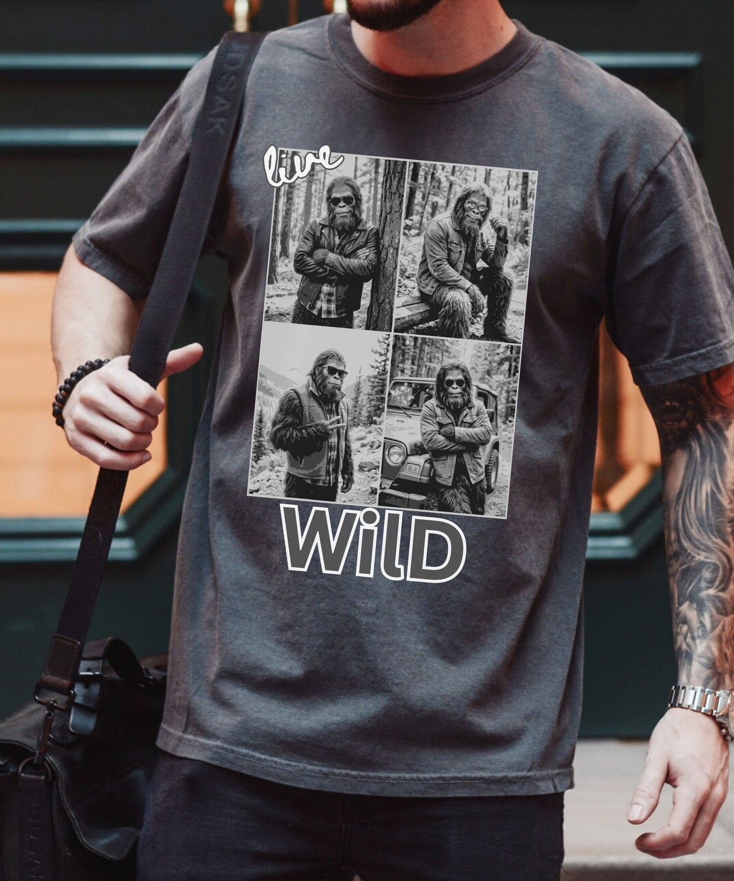 Live Wild Bigfoot Comfort Colors T-Shirt,