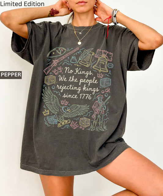 Comfort Colors Patriotic 'No Kings' T-Shirt