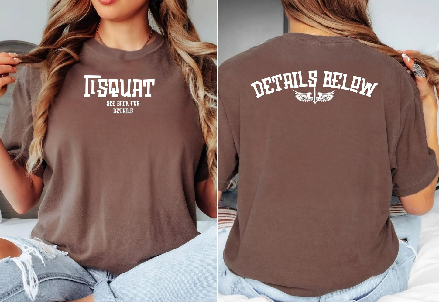 “I Squat See Back for Details” Shirt Comfort colors