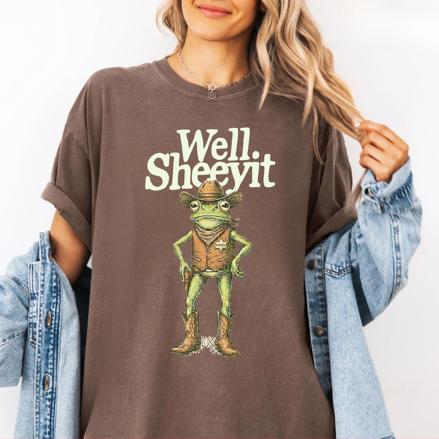 “Well Sheeyit” Cowboy frog Shirt,