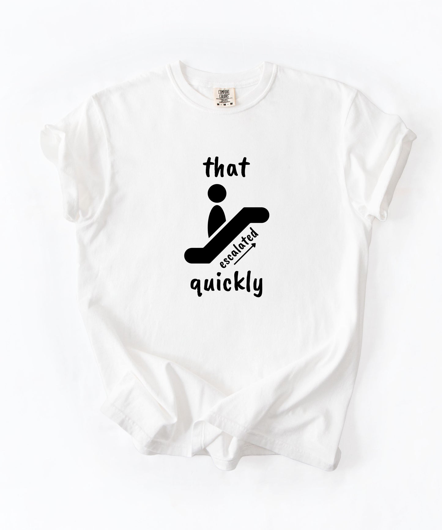 That escalated Quickly Minimalist T shirt
