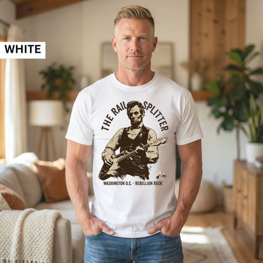 Abraham Lincoln Unisex Guitar Tee