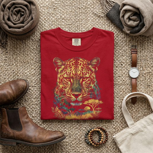 Leopard Jungle Portrait T-Shirt