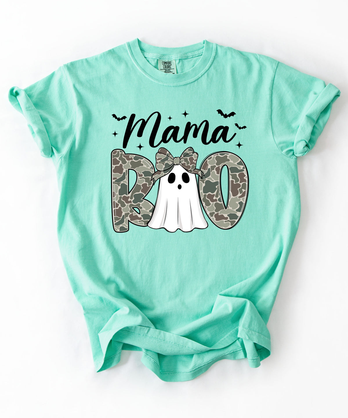 Mama And Daddy Boo T-Shirt — Camo Ghost Halloween Tee for Moms and Dads