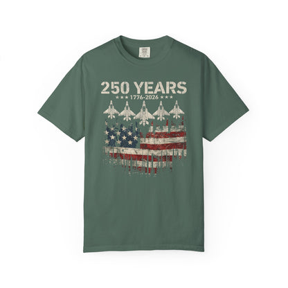 250 Years 1776–2026 American Flag shirt