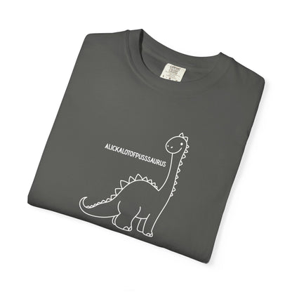 Comfort Colors Cute Brontosaurus Adult Doodle T-Shirt