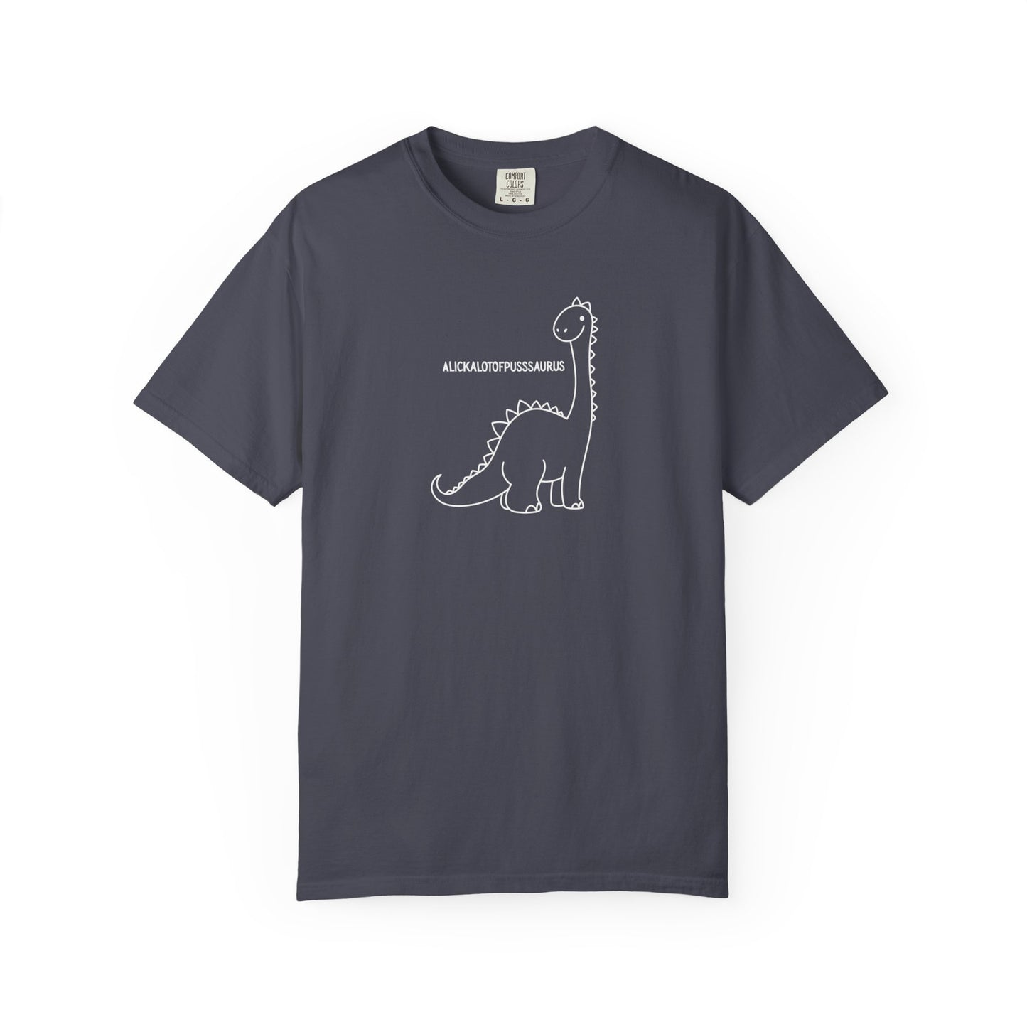 Comfort Colors Cute Brontosaurus Adult Doodle T-Shirt