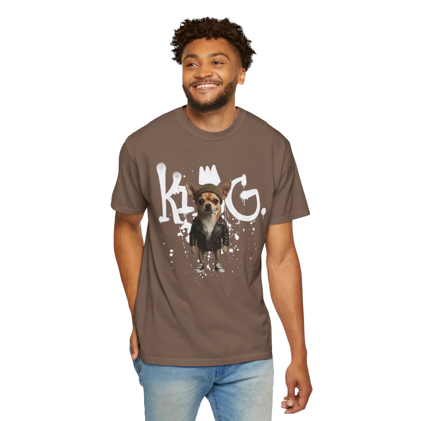 Cool Chihuahua King Graphic T-Shirt