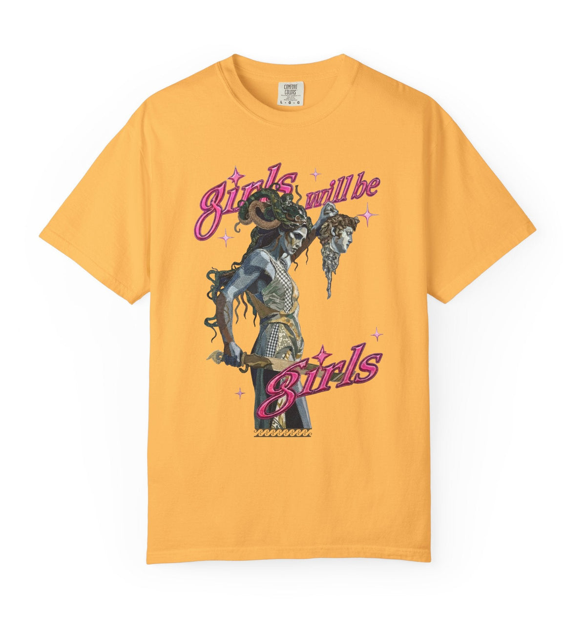 "Girls Will Be Girls" Medusa Graphic T-Shirt