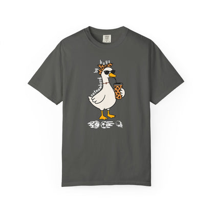 Comfort Colors funny boy mom goose shirt in pepper — garment dyed graphic tee
