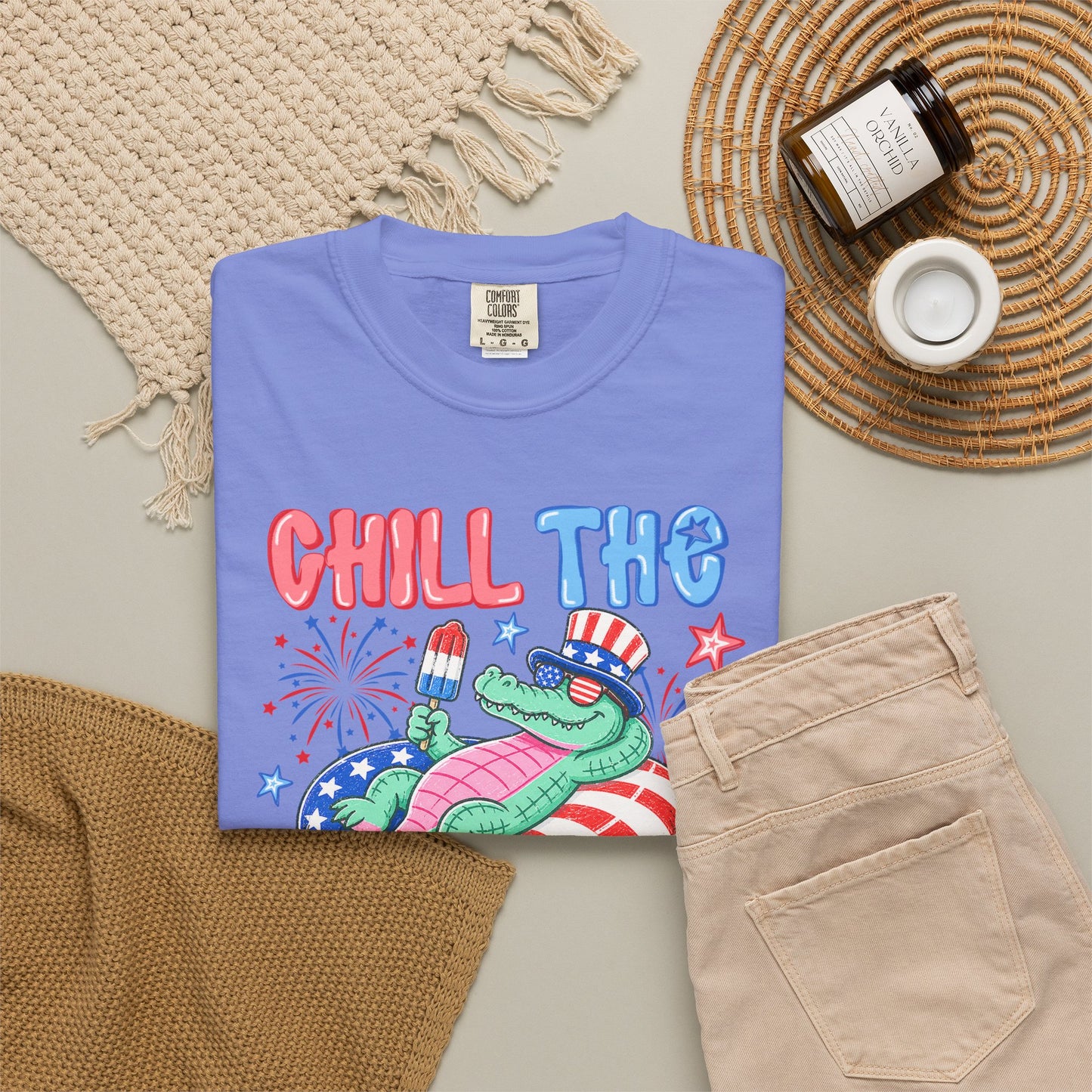 Fourth of July 'Chill the Fourth Out' Patriotic T-Shirt