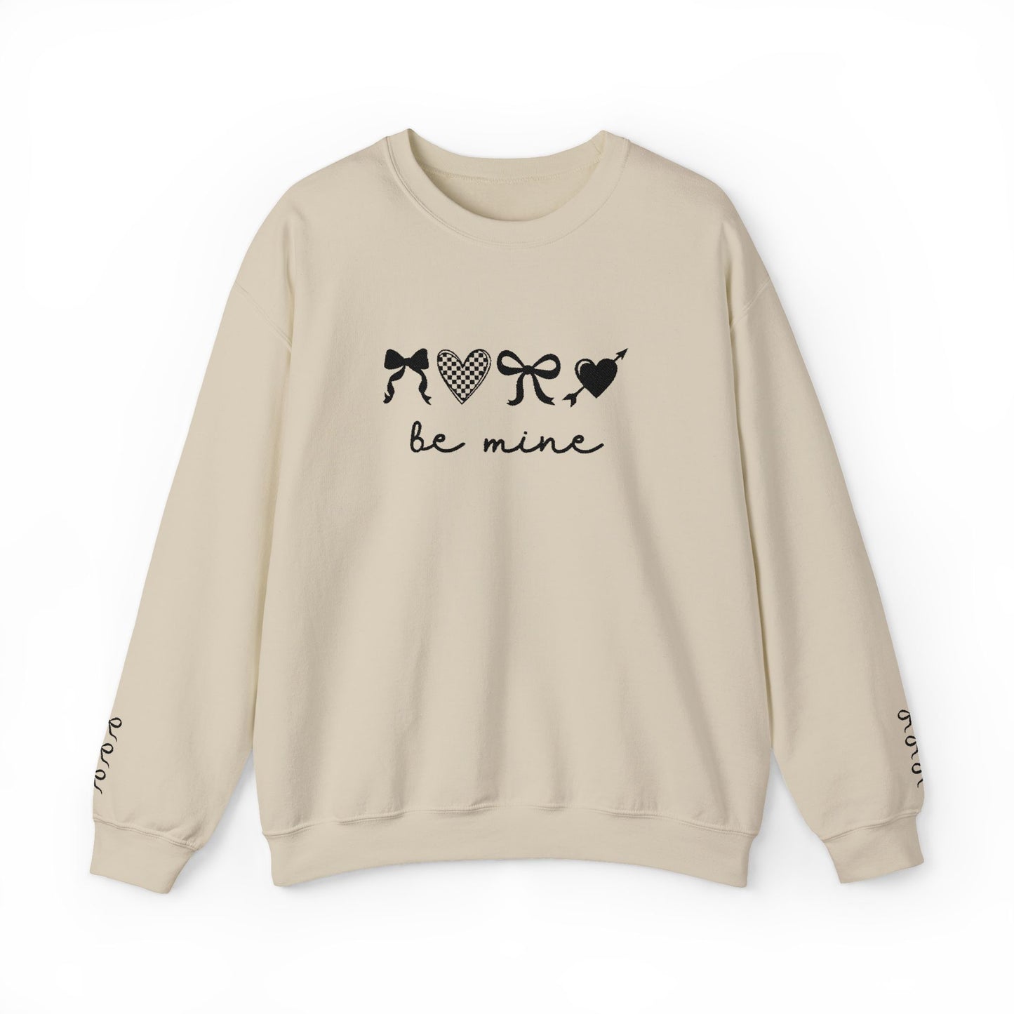 Be Mine embroidered Crewneck Sweatshirt