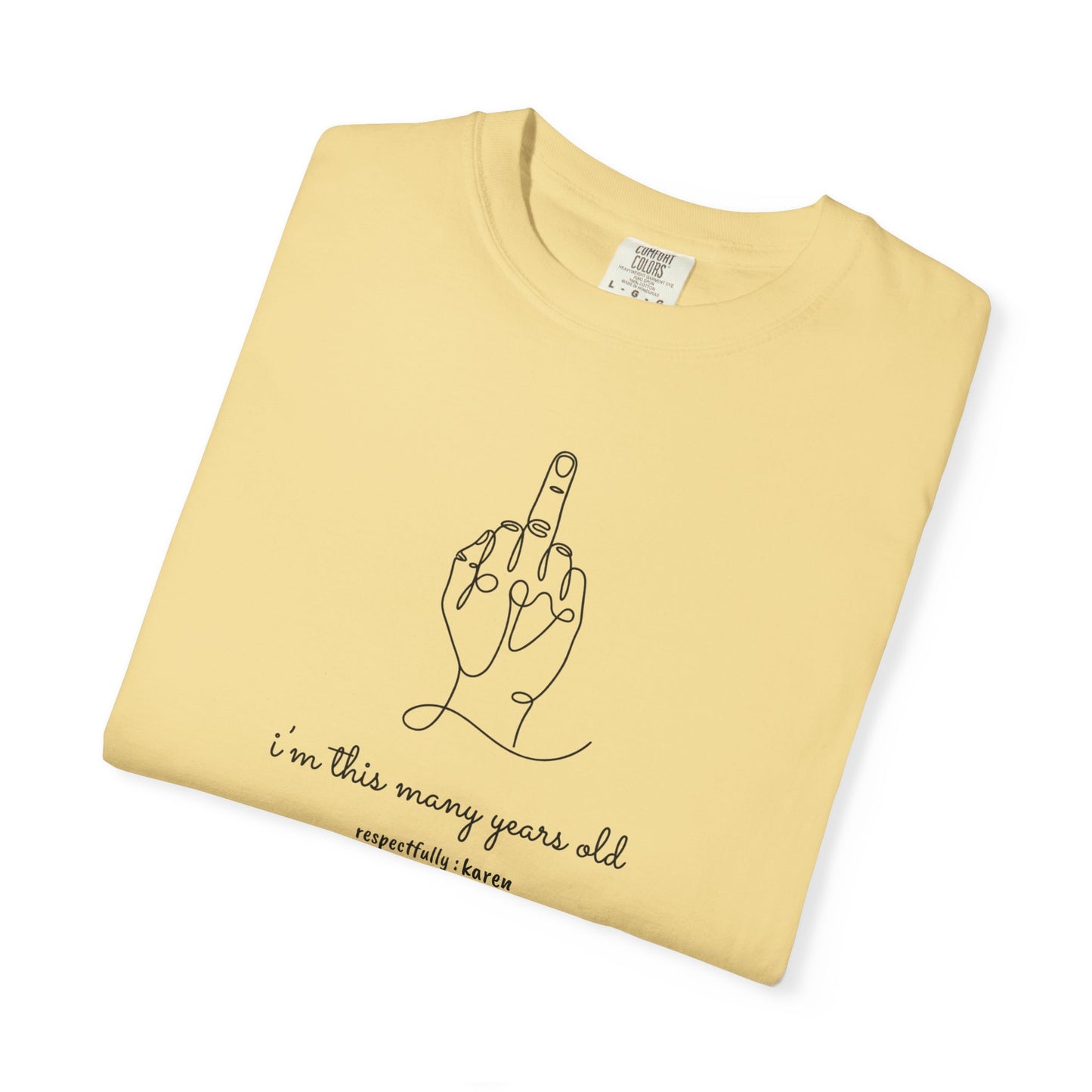 Custom Age Birthday Shirt