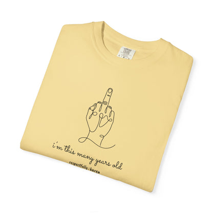 Custom Age Birthday Shirt