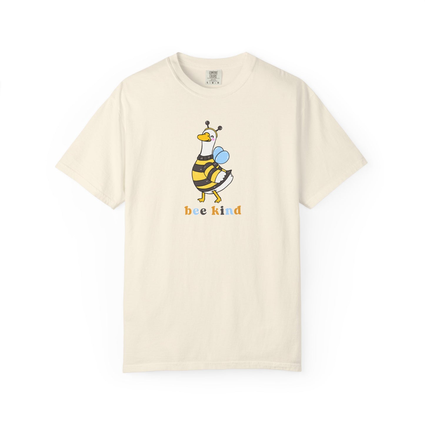 Bee Kind Silly Goose T-Shirt in Ivory — funny bee costume graphic tee
