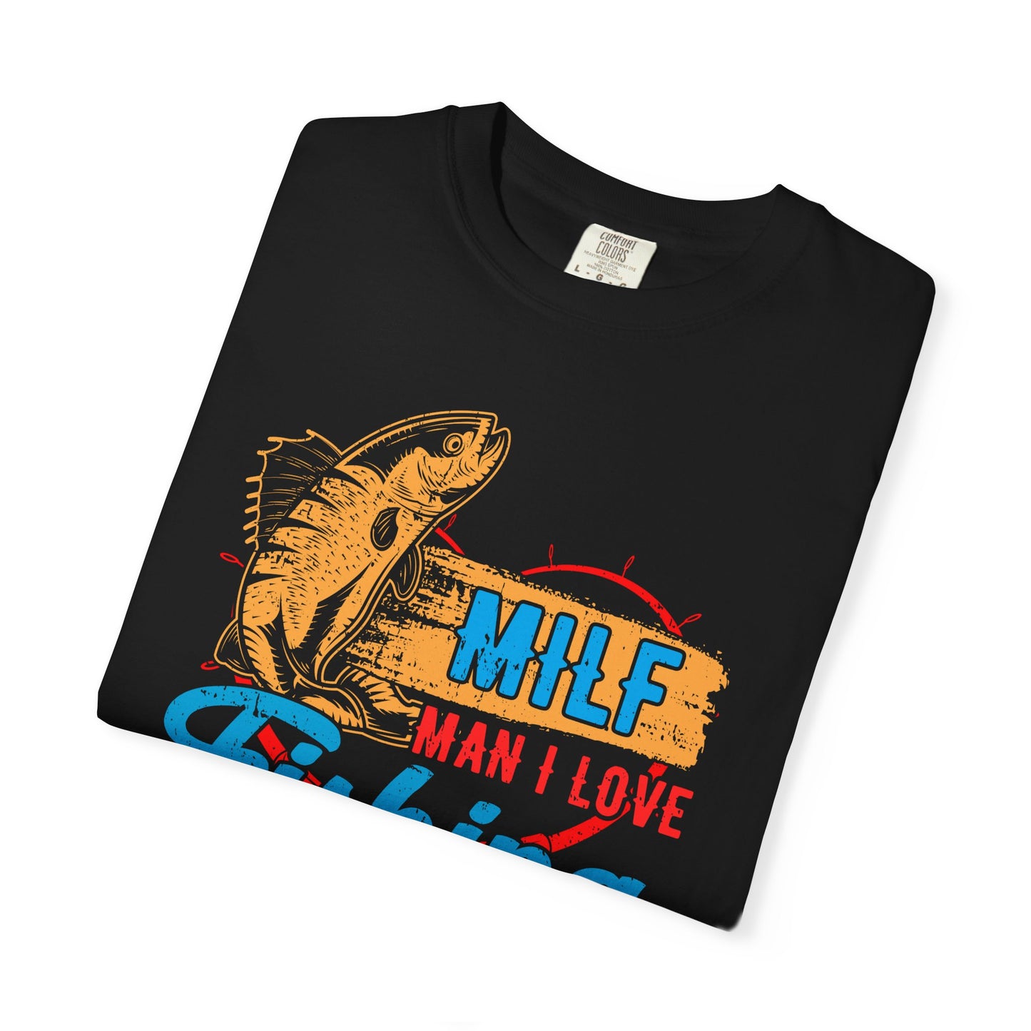 Fishing T-Shirt — "MILF: Man I Love Fishing" Retro Fish Graphic