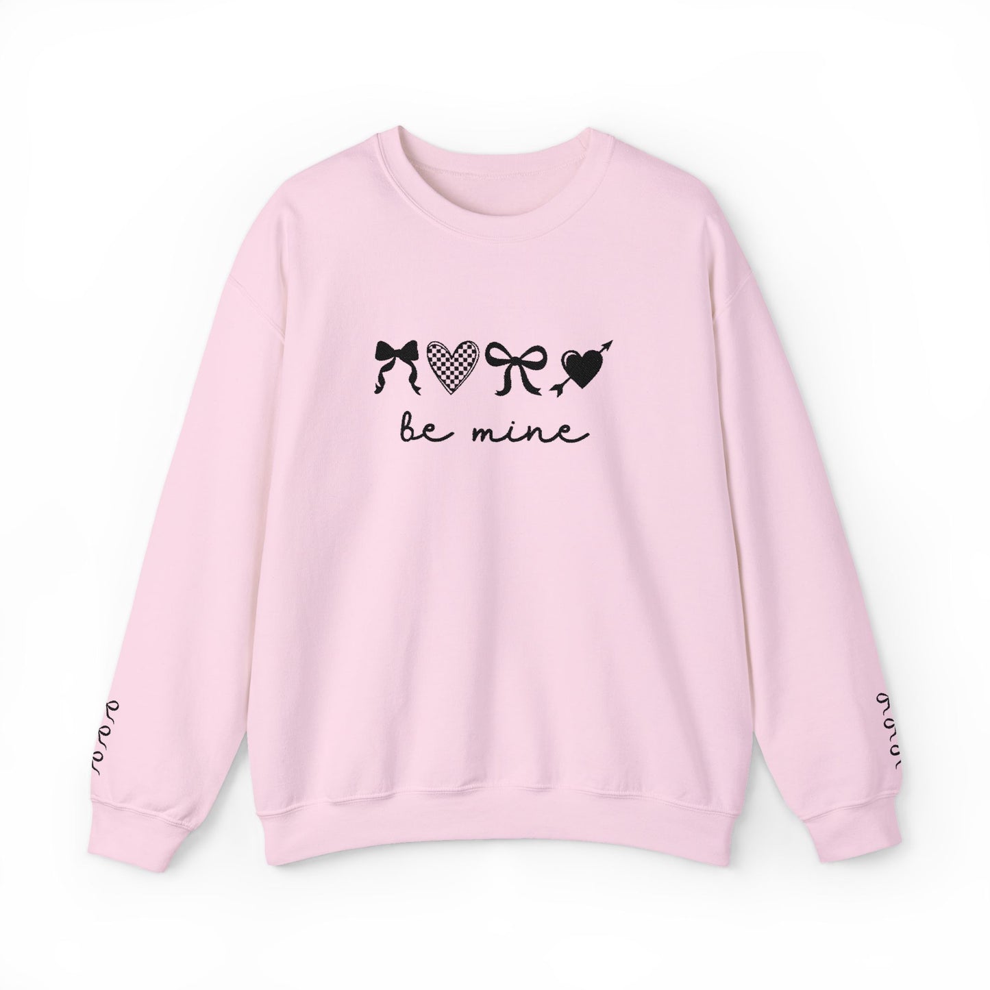 Be Mine embroidered Crewneck Sweatshirt