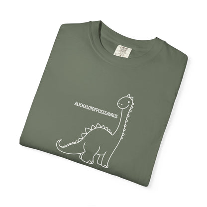 Comfort Colors Cute Brontosaurus Adult Doodle T-Shirt