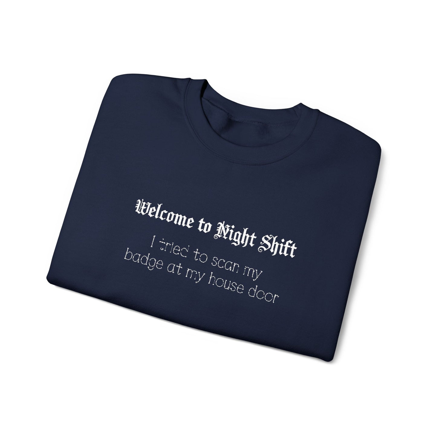 Personalized Nurse Sweatshirt Embroidered