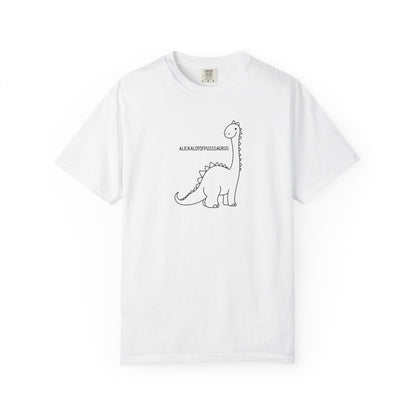Comfort Colors Cute Brontosaurus Adult Doodle T-Shirt