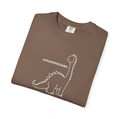 Comfort Colors Cute Brontosaurus Adult Doodle T-Shirt