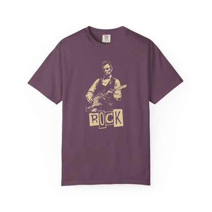 President Abraham Lincoln Rock Guitarist Vintage Tee