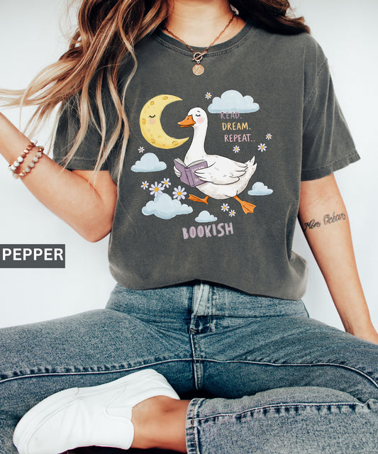 Silly Goose Book lover Shirt Comfort Colors