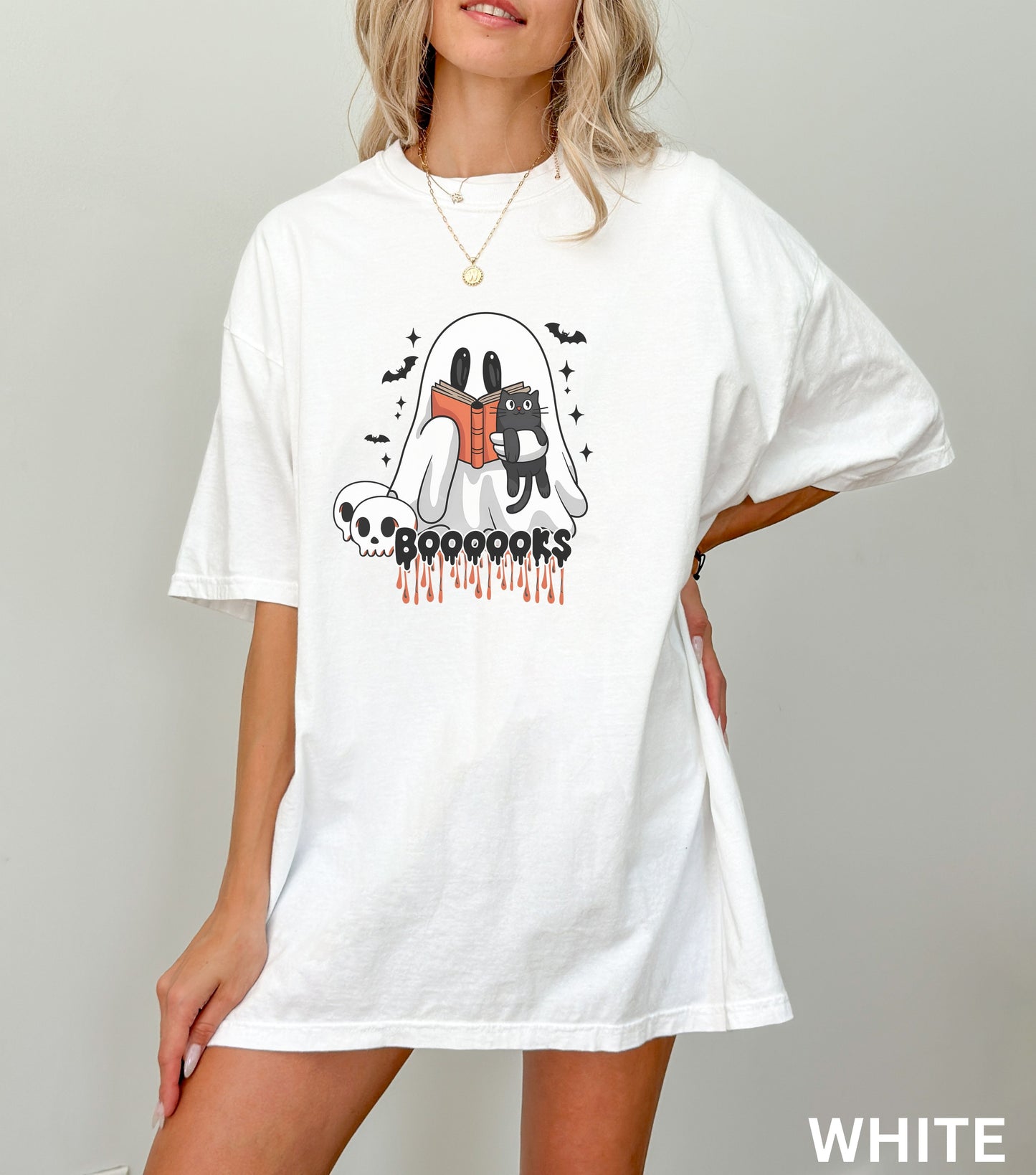 Cute Ghost bookish Reading T-Shirt