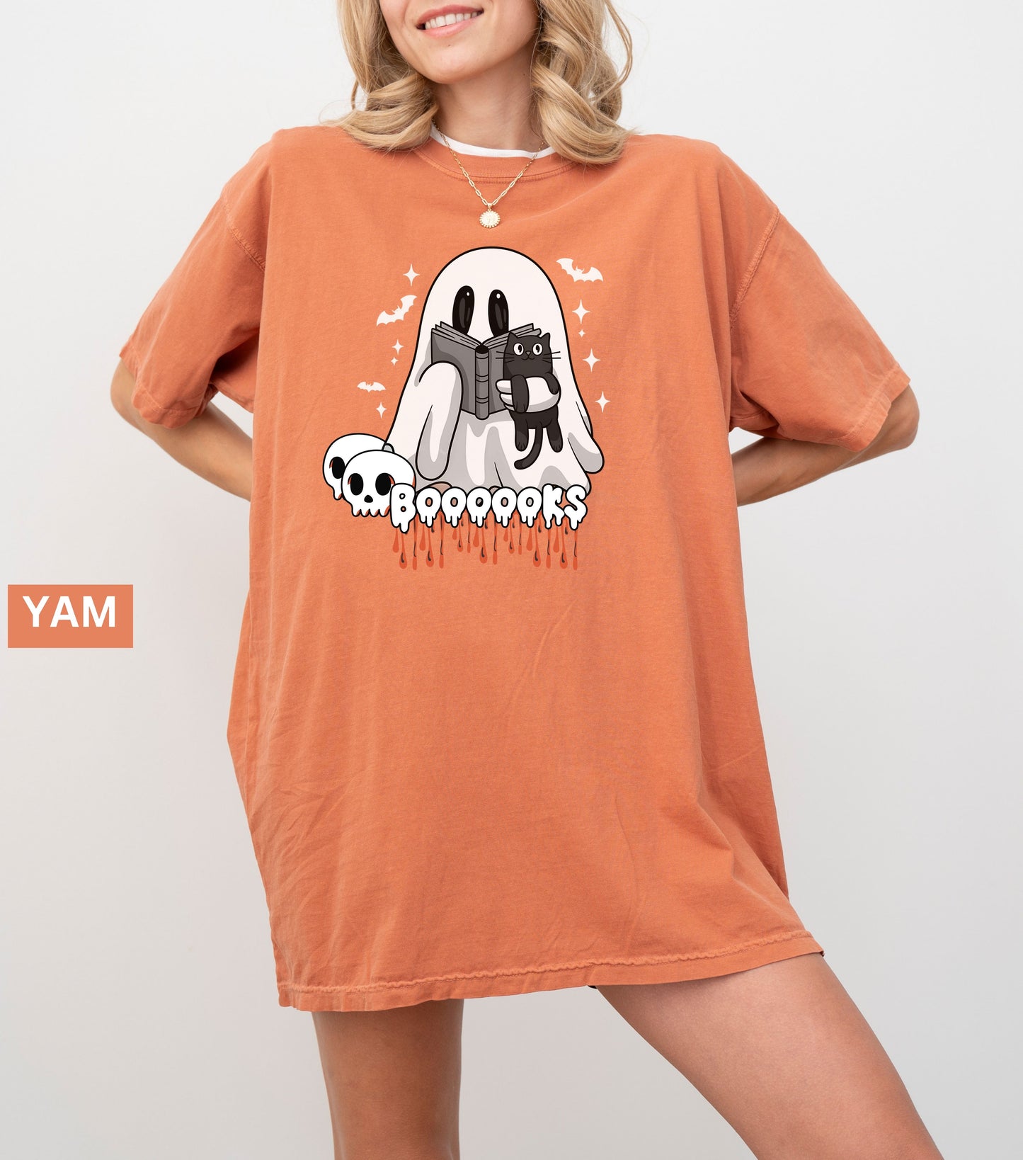 Cute Ghost bookish Reading T-Shirt