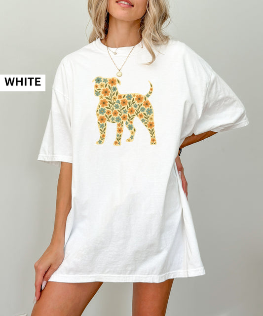 Floral Pitbull Comfort Colors® Shirt