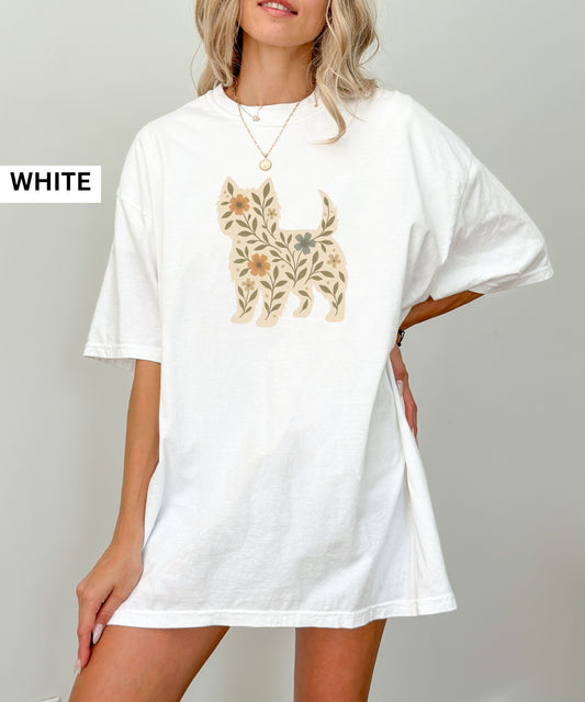Westie Floral Comfort Colors®  Shirt