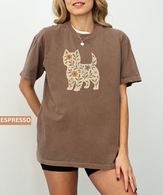Westie Floral Comfort Colors®  Shirt