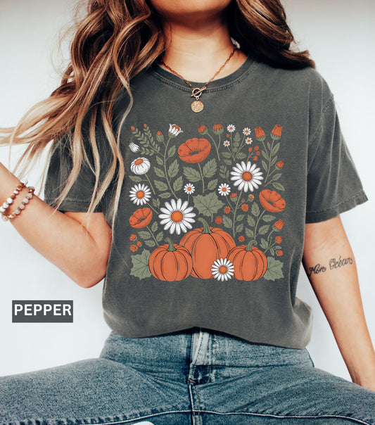 Pumpkin Wildflower Comfort Colors® T-Shirt