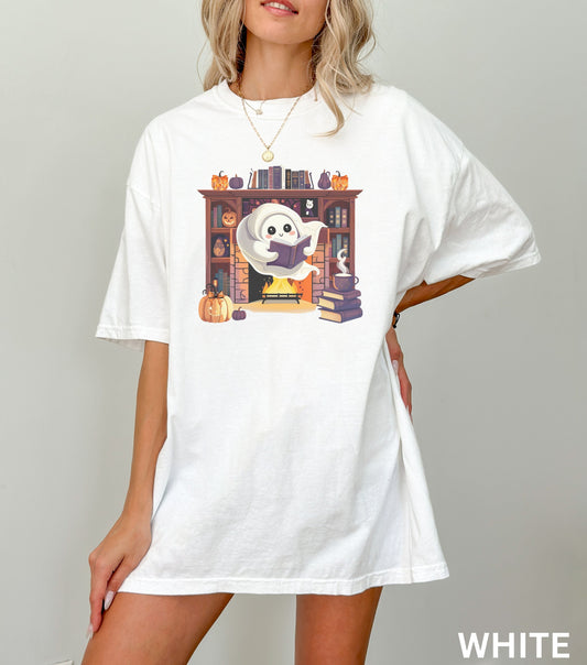 Cottagecore Ghost Reading Shirt