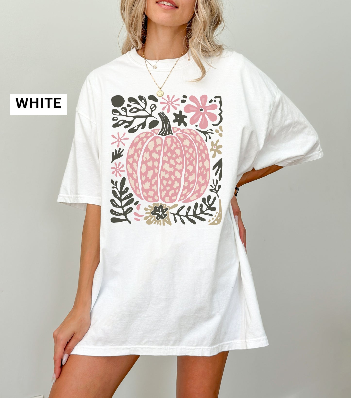 Leopard Print Pink Pumpkin Shirt
