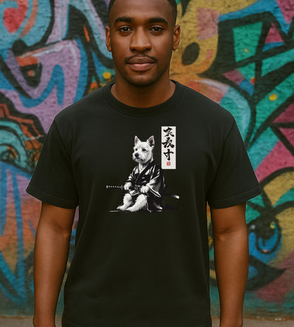 Minimalist Ink Wash Dog Art Tee