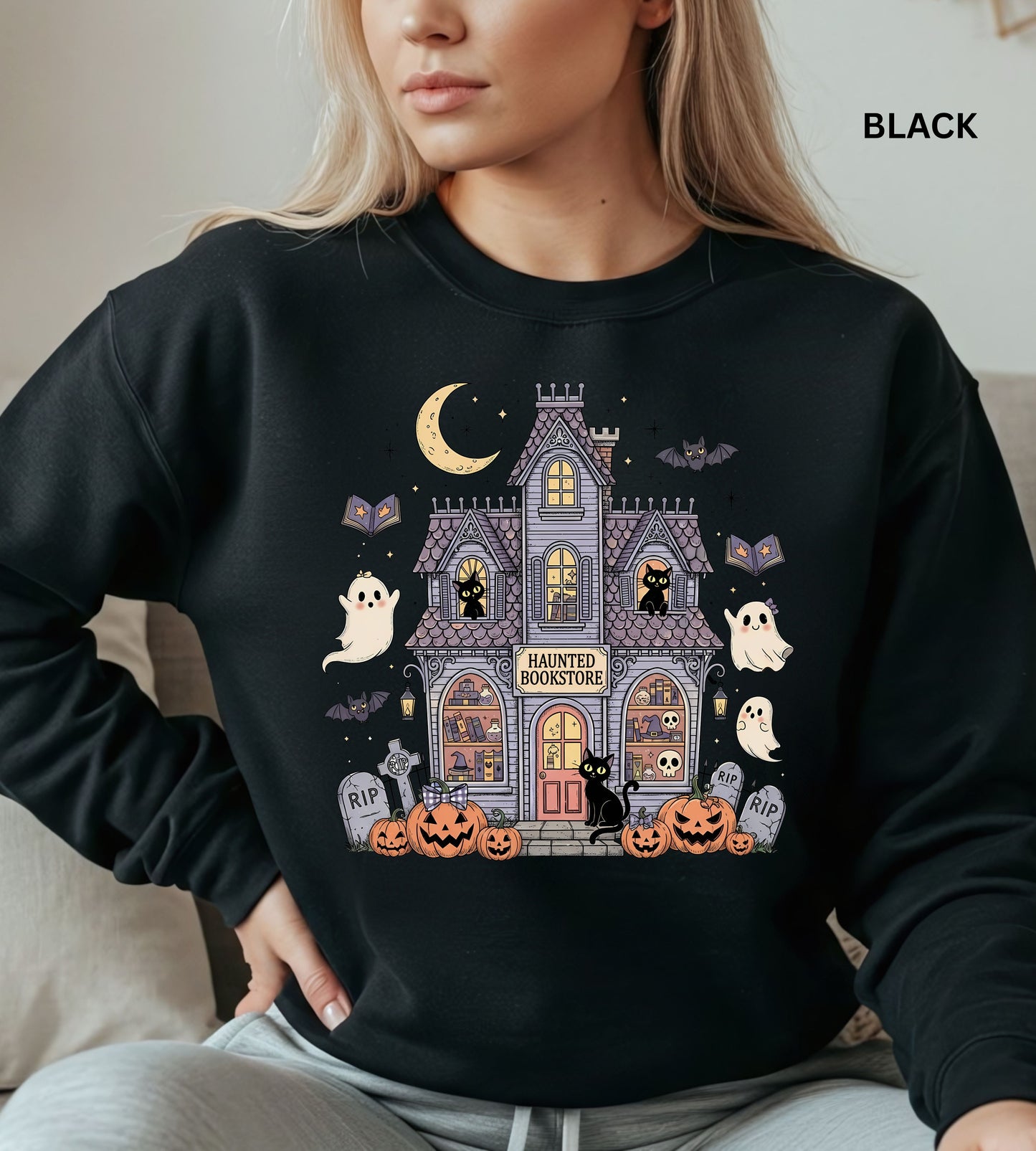 Haunted Bookstore Sweatshirt