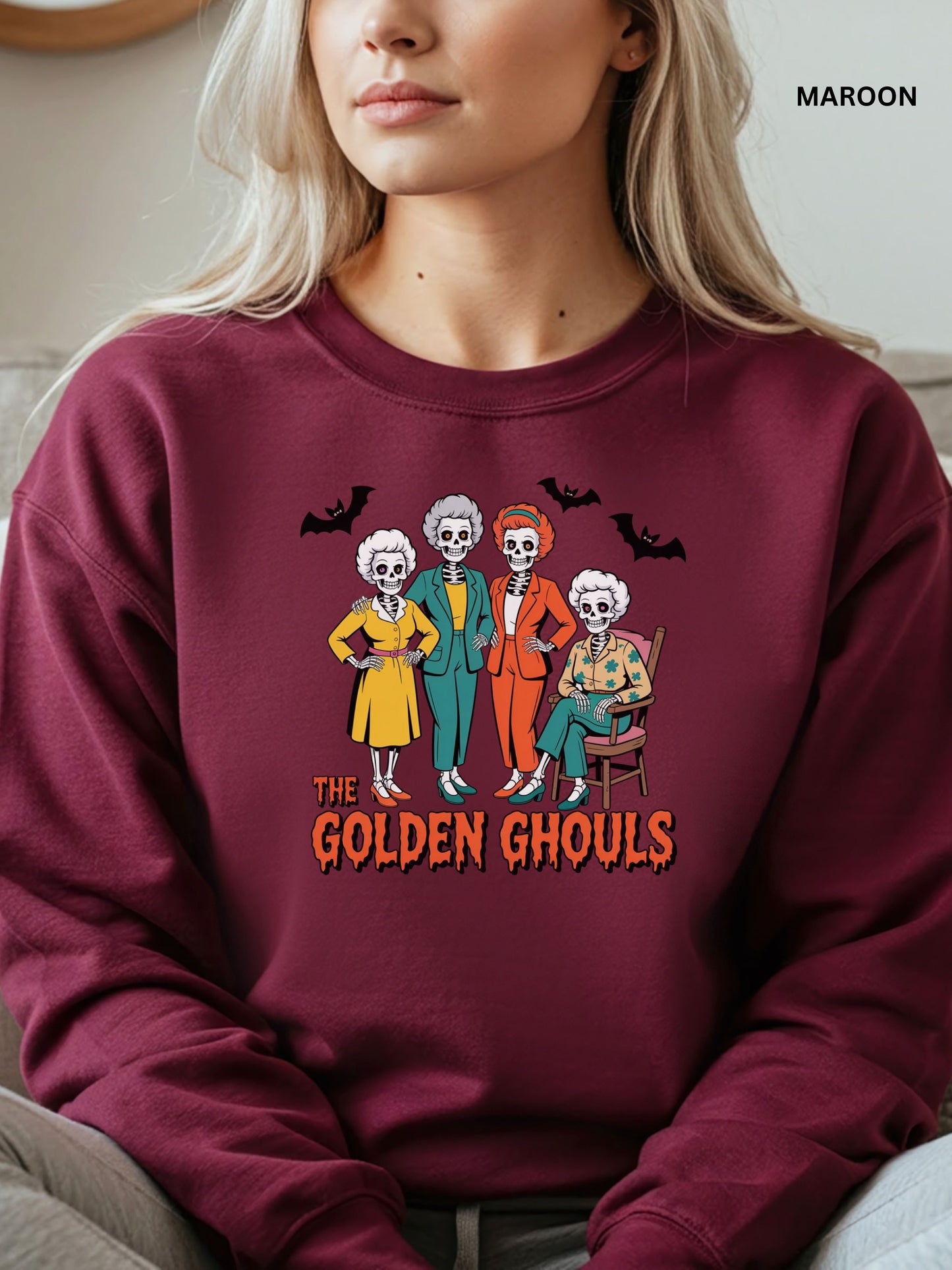 Golden Ghouls Halloween Sweatshirt